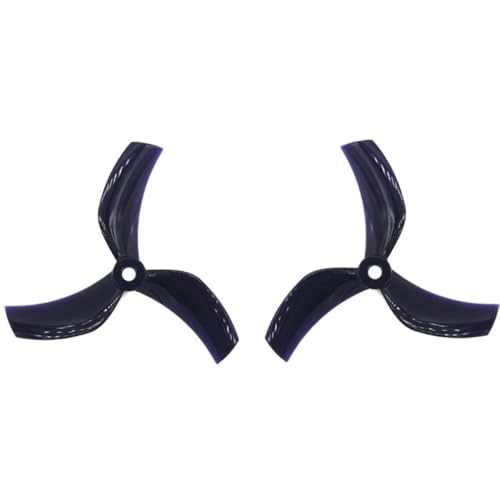 Hélice M5 à 3 lames pour drone de course RC de 90mm en lot de 4 paires noires