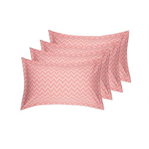 Image of Wakefit 100% Cotton Pillow Cover Set of 4 | 200 TC Soft & Breathable Pillow Cases | Standard Size 18 x 27 Inch | Skin Friendly, Durable & Gentle Machine Washable | Bekky