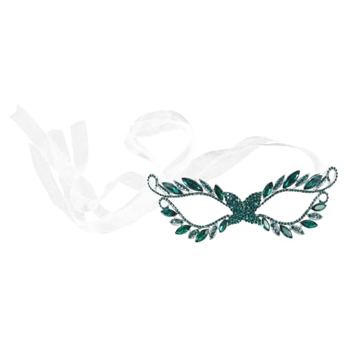 CONGARTENO Elegant Rhinestone Eye Mask for Masquerade Parties Breathable Design Chic and Shiny Wedding Prop for Festivals and Celebrations