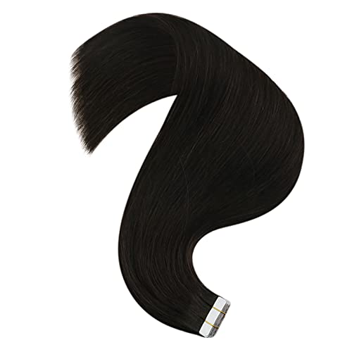 Hair Extensions Real Human Hair Tape in,YoungSee 26 Inch Long Silky Straight Tape in Hair Extensions Real Human Hair Dar