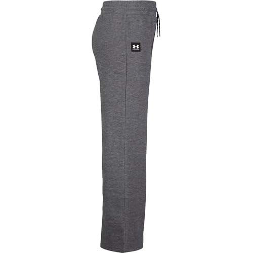 Image of Under Armour Girl's Wide Leg Fleece Sweatpants, Elastic Waistband with Drawstring Closure, Outdoor Collection