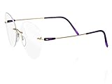 Silhouette Eyeglasses DYNAMICS Colorwave 5500 with DEMO lens (gold/plum 57mm-19mm-140mm, one color)