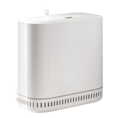 Genérico de Basura con Tapa para Baño - Contenedor Cubierto Para Baño - Papelera Tapa Presión Adsorción Automática Para Lavandería Exterior Inodoro Bajo Interior Casa