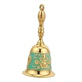 COMPUKAS レトロデザイン金属製ハンドベル 高齢者対応クリアサウンド 呼び出し用サービスベル 学校 レストラン ペット訓練向け多用途ベッド