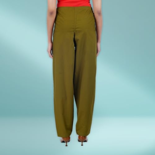 Image of Happy Bunny Salwar Pant - Modern Style Pure Cotton for Women - Ethnic Semi Patiala Trouser - Office,Home - All Day Comfort Wear with Drawstring