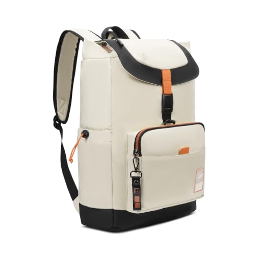 Image of Skybags Vyb 15.6 Inch Compatible Laptop Backpack 21L | 1 Compartments with Quick-Access Front Pocket & Rain Cover | Padded Back Panel & Side Bottle Pocket | Office & Travel Backpack for Men & Women