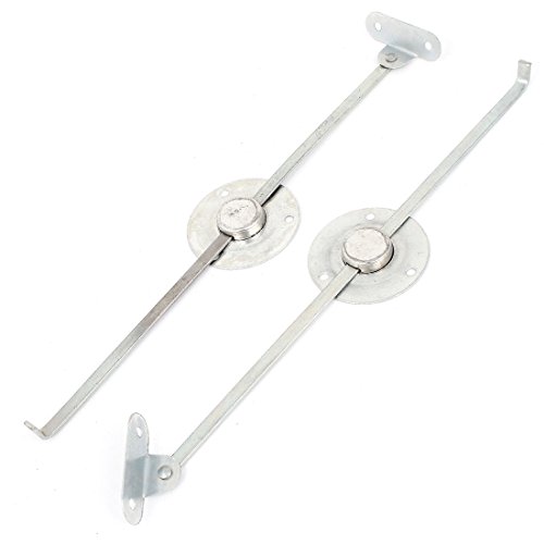 Aexit 23cm Long Clothes Hangers Metal Component Cabinet Door Window Furniture Lids Support Opening Children's Clothes Hangers Hinge 2Pcs