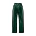 Lime Green Brunch for Ladies Winter Fall Velour Loose Fit Capri Pleated Flare Bell Bottom Straight Leg Basic Boot Cut Leg Pants Womens 2025 Clothing Fashion Y2K L