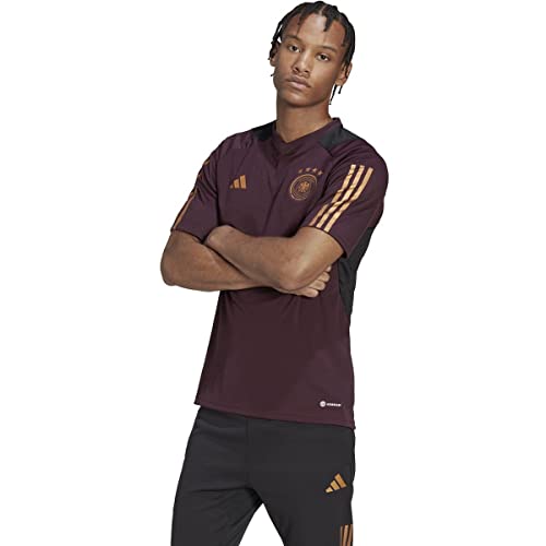 adidas Germany 2022 TIRO Training Jersey (Shadow Maroon,Small)
