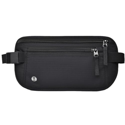 yowodana ウエストポーチ セキュリティポーチ RFID パスポートケース スキミング防止 盗難防止 財布 海外旅行 スリ対策 バッグ 出張 便利グッズ 貴重品ポーチ 旅行 便利グッズ 防犯グッズ 男女兼用