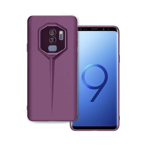 Image of Amazon Brand - Solimo Ultra-Thin Blade Runner Series Matte Finished Camera Protection Soft Back Cover for Samsung Galaxy S9 Plus - Purple