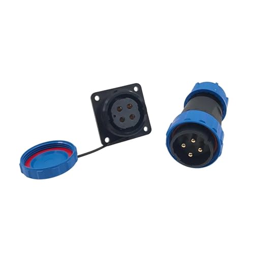 Conector de acoplamiento SP28 IP68 con tuerca trasera de 3 pines