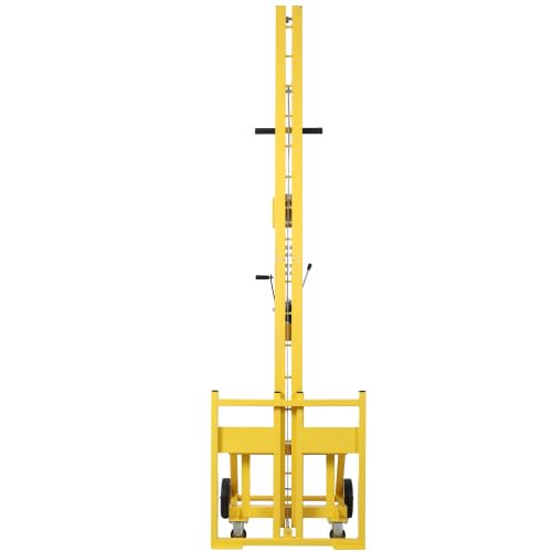 Drywall panel lift for walls, Load capacity 150LBS Heavy Duty Drywall Lifter, Use for drywall, OSB, plywood, insulation, cement board. Yellow Color