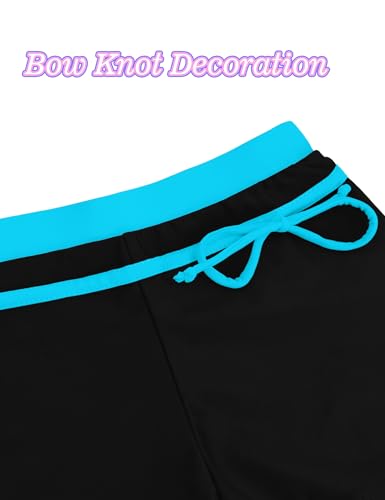 Image of Girls Swimsuits 2 Piece Summer Boyshort Bathing Suit Rash Guard Swimwear for Kids Child Beach with Sun Protection