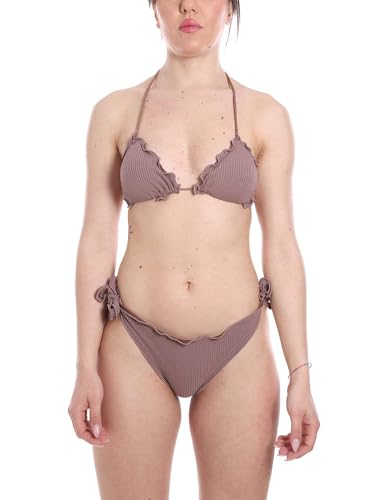 Costume Donna Marrone F21-3040fg résistant au chlore pour sculpter la silhouette féminine