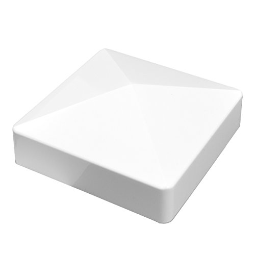 Weatherables 6x6 Post Cap – Weatherproof Premium Outdoor Vinyl Post Cover for Lasting Durability and Easy Installation on Vinyl Decks, Patios, Porches, or Mailbox Posts (External, White)