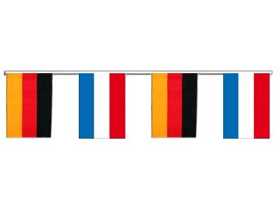 Guirlande d'amitié Allemagne - Pays-Bas 6 m drapeau fanion extérieur