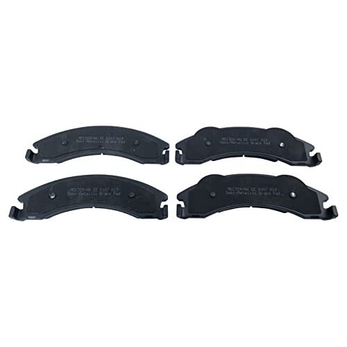 Image of TRQ Rear Brake Pad & Rotor Kit Semi-Metallic Compatible with 2008-2019 Ford E-350 Super Duty