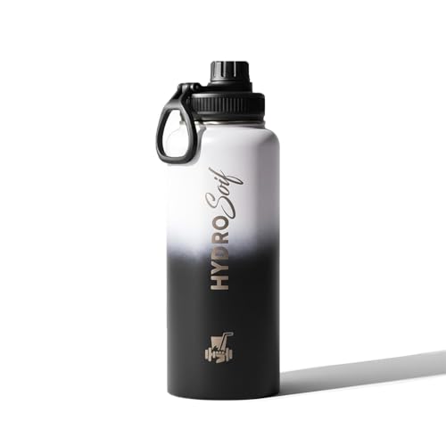 Hydro Soif Stainless Steel Water Bottle, 32 oz, Design