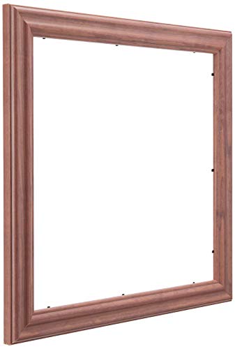 Cadre photo bois de grange 35,6 x 35,6 cm rose mauve strié pour moulure rustique - 5