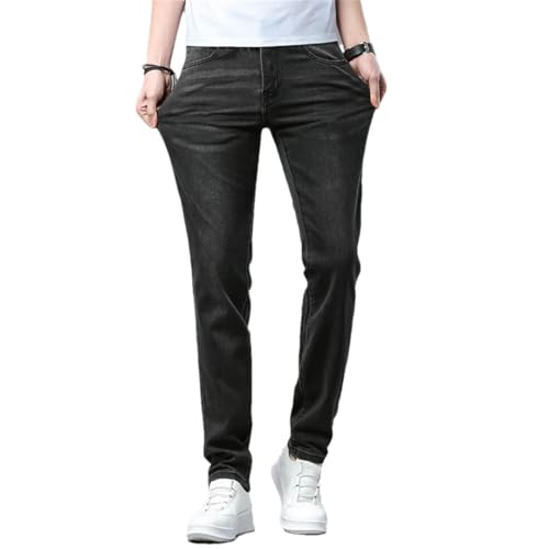 Men's Jeans Three-Dimensional Printed All-Matching Business Casual Slim-Fitting Trousers