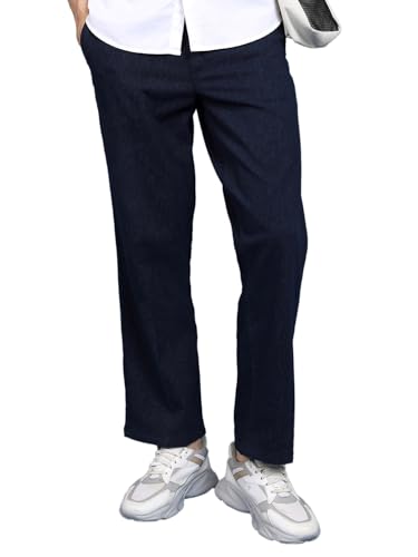 Image of Highlander Men's Ankle-Length Straight Fit Trousers | Modern Style & Comfort | Perfect for Casual & Formal Wear | Trouser for Men | Men Trousers | Trousers for Man | Pants for Man