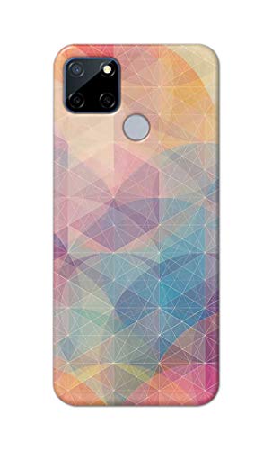 Image of Printed Hard Back Cover Case for Realme C12 Back Cover (Crumpled Paper Design) -1803