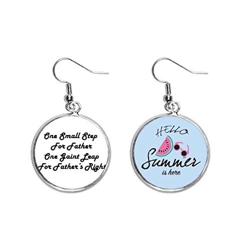 Pendientes de sandía pequeños para el lóbulo de oreja en festivales de verano