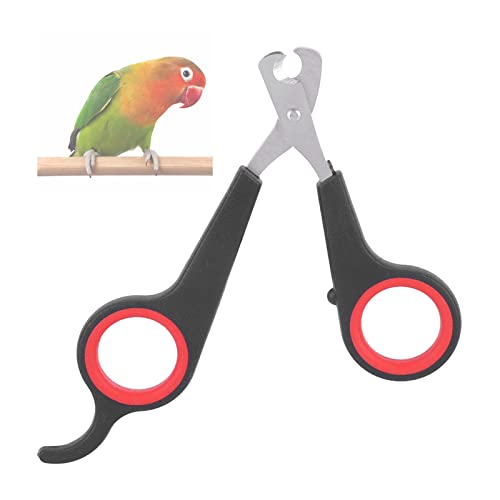ANKROYU Vogel Krallenschere, Papagei Nagelschere Edelstahl Krallenpflege für Kleintiere Nagelknipser für Hunde Katzen und Kleintiere Haustier Krallenzange Krallenschneider Mit Safety Guard (1)