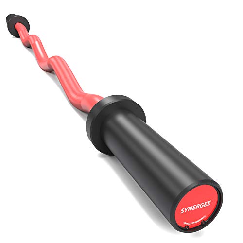 Buy Synergee Commercial EZ Curl Olympic Bar Chrome & Black Phosphate