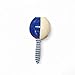 Yemaya Ritual Maraca – Handmade Shaker for Orisha, Santeria Ceremonies, and Spiritual Offerings – Blue & White Beaded Instrument