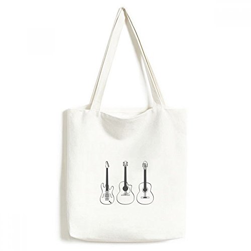 Guitare sac fourre-tout lavable multicolore 33x40cm par DIYthinker pour cours de musique