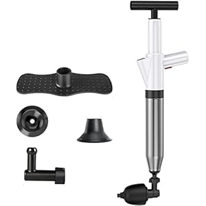 EndyAk handmatige hogedrukluchtafvoerblaster – Ontstop verstopte leidingen met krachtige roestvrijstalen toiletplunjer