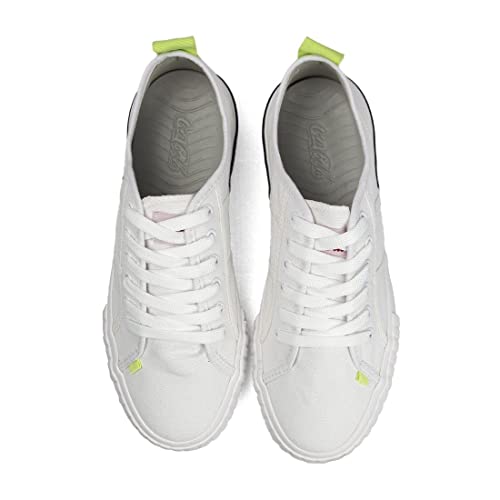 Tênis Coca-Cola Shoes, Copacabana, Feminino, Branco/Limao, 37