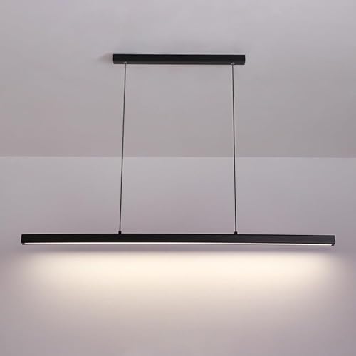 Lampe suspendue linéaire moderne résolvant l'éclairage des grands îlots cuisine