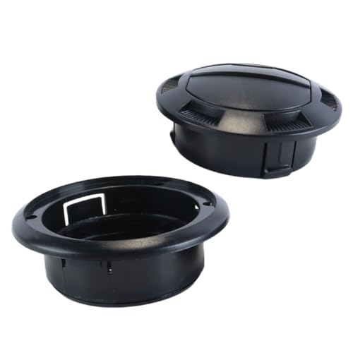 ACOLY Rotatable Black Diesel Heater Duct Air Vent Outlet 100/75mm with Grille 75mm Size Easy Installation