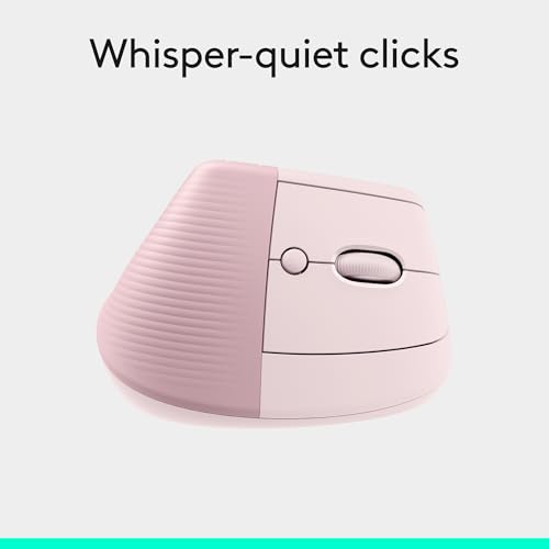 Logitech Lift Vertical Ergonomic Wireless Mouse - Rose - image 7