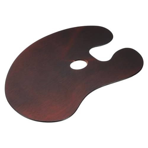 PATIKIL 16"x12" Wooden Paint Palette, Wood Painting Palette Color Mixing