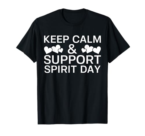 Keep Calm And Support Spirit Day Unity Day Consapevolezza Maglietta