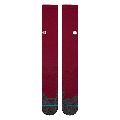 Stance Men's Diamond Pro OTC MLB on Field Calf Sock, Maroon - Medium2