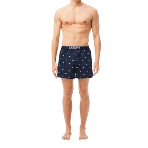Lacoste Men's Cotton Stretch Mini Croc Print Boxers, 3-Pack2
