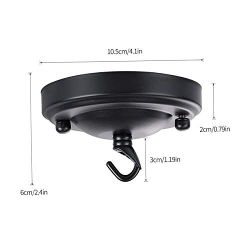 Homoyoyo Ceiling Plate Stainless Steel Hooks Home Decoration Vintage Lamp Shade Retro Ceiling Hanger Bracket Porch Swing Hanging Kit Heavy Duty Hooks Pendant Light Canopy Chandelier Plate - Image 4