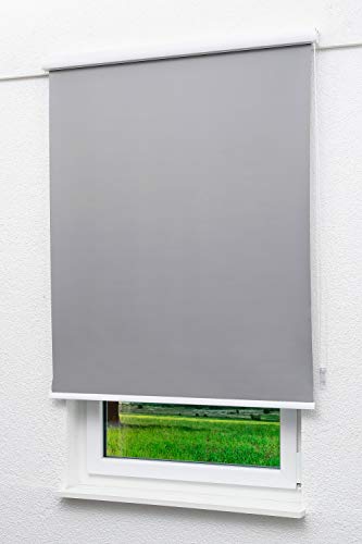 LYSEL - Qualitätskassettenrollo abdunkelnd steingrau, (B x H) 40cm x 175cm in grau/steingrau LYSEL - Qualitätskassettenrollo abdunkelnd steingrau, (B x H) 40cm x 175cm in grau/steingrau