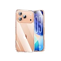 TEOPHA Clear Case for iPhone 17 Pro (6.3-Inch), Clear 17 Pro Case Slim Hard PC Back & Soft TPU Shockproof Anti-Scratch Phone Bumper Cover for iPhone 17 Pro - Clear