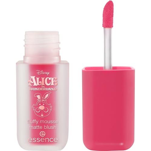 essence Colorete mate en formato mousse Alicia en el País de las Maravillas de Disney, resultado inmediato, natural, mate (3.7g)
