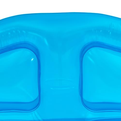 Image of Clear Inflatable Sofa Chair, Twin Size Air Mattress Couch, Portable Blow-Up Double Seat Air Furniture for Indoor Outdoor Camping Beach Patio Garden