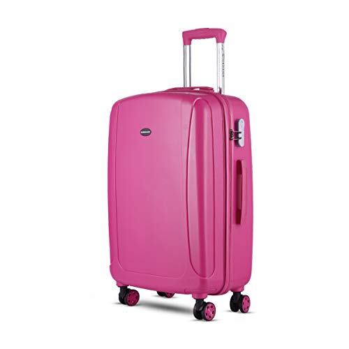 Image of Giordano Polycarbonate Hardsided Check-in Luggage (24 inch / Burgundy)