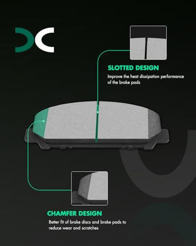 Image of SCITOO D1509 Ceramic Brake Pads Sets Front w /Hardware Replacement For INFINITI For QX56 / For QX80,For Nissan For Armada /For TITAN,For Suzuki For Equator 2011-2012