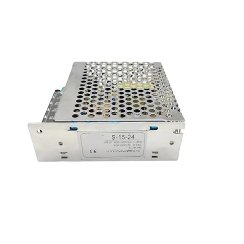 Alimentation LED 24V 15W boîtier métal perforé pour dissipation thermique