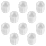 Levemolo 10 Stück Zahnpasta Adapter für Reisegrößen mit Glatter Oberfläche und Universeller Kompatibilität Praktisches Zubehör für Kurze und Lange Reisen